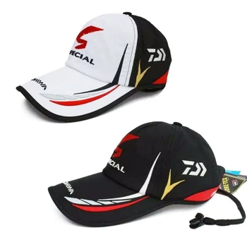 Daiwa Güneşlik balıkçılık şapkası erkek Ayarlanabilir Su Geçirmez Beyzbol file şapka Yaz Rüzgar Geçirmez Yürüyüş balıkçı şapkası Açık Spor Şapka 4