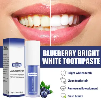 Renk Düzeltici Beyazlatma Hassas Dişler Diş Macunu Yabanmersini çarkıfelek meyvesi Leke Çıkarma Ağız Solunum Spreyi Diş 2