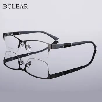 BCLEAR Yarım Jant Alaşım Ön Jant Esnek Plastik TR-90 Tapınak Bacaklar Optik Gözlük Çerçeve Erkekler ve Kadınlar için Gözlük Gözlük 0