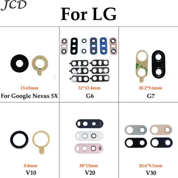 JCD LG G6 G7 V10 V20 V30 Google Nexus 5 İçin D820 D821 5X Arka Arka Kamera lens camı Kapak Yapışkanlı Etiket ile Tamir 0