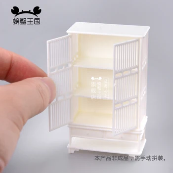 2 adet 1: 25 Çin Tarzı Mobilya Modeli DIY Montaj Bebek Evi Mutfak Aksesuarları Masa Süsleme Ev Dekorları