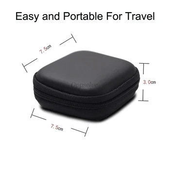 EVA Taşınabilir Kulaklık Çanta Sikke çanta Kulaklık USB kablosu Kılıfları Fermuar çanta Çift Tampon Katmanlı Aksesuarları JBL Sony 4