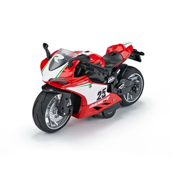 1/12 Ducati yarış motosiklet Modeli Diecasts Alaşım Metal Motosiklet Modeli Simülasyon ses ışık koleksiyonu çocuk oyuncak hediye 4