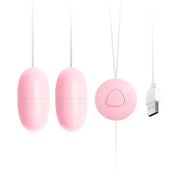 USB Çift Titreşimli Yumurta Mini Vibratör bayanlara Seks Oyuncak Kadın Vibratörler Kadınlar için Kablosuz Uzaktan Yumurta Vibratör Oyuncak 3