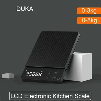 DUKA ATuMan ES1 0-8KG Ev LCD Dijital elektronik tartı Çok fonksiyonlu HD Arkadan Aydınlatmalı Elektronik Gıda Terazi Mutfak