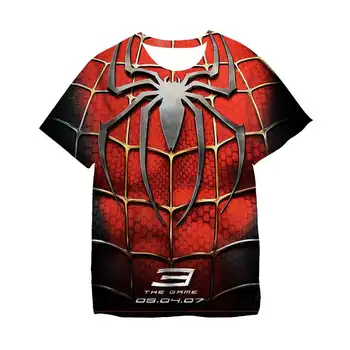 Marvel Çocuk T-Shirt Moda Süper Kahraman Örümcek adam T Shirt Erkek Giysileri Çocuk Çizgi Film Giyim Bebek Erkek Kız Üstleri Tee
