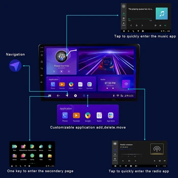 4G Android 10.0 Chery Tiggo İçin 4X 5X 2019-2020 GPS Stereo Araba Radyo Multimedya Video Oynatıcı Navigasyon Autoradio 2 Din Carplay 3