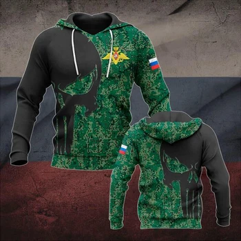 Rus Ordusu Tişörtü Hoodie Casual Kazak Erkek Sonbahar Vintage Boy Kapşonlu erkek uzun kollu giyim Tops 4XL