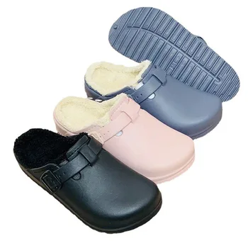 Su geçirmez takunya Kadın Sandalet Kış Yakın Ayak Terlik Dışında Croc Ayakkabı Kadınlar İçin Sandalias Mujer Ayakkabı Terlik Ev 2021 1