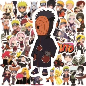 10/30/50 adet Anime Naruto Etiket Paketi DIY Graffiti Bagaj Kaykay Dizüstü Araba Su Geçirmez Serin Karikatür Çocuklar Sticker Çıkartmaları 2