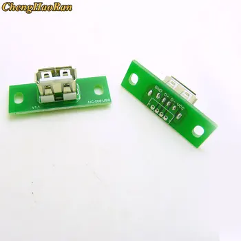 1 adet Dikey USB 2.0 PH2.0 Tip A Dişi Vida Sabitleme Deliği USB Kafa kaynak plakası Dikey kaynak plakası Test Kartı Konektörü