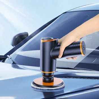 100W Araba Tampon Parlatıcı 1800rpm Ayarlanabilir Hız Otomatik parlatma makinesi şarj edilebilir pil Kablosuz Parlatıcı Ağda Makinesi