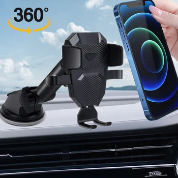 Araba Teleskopik Vantuz Tutucu Dashboard Cam Vantuz Araba telefon tutucu Güçlü Yapışkan jel Pad ile
