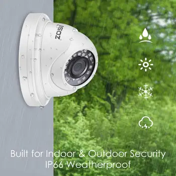 ZOSI H. 265 PoE ıp kamera 5MP HD Açık Su Geçirmez Kızılötesi 30m Gece Görüşlü Güvenlik Video cctv güvenlik kamerası