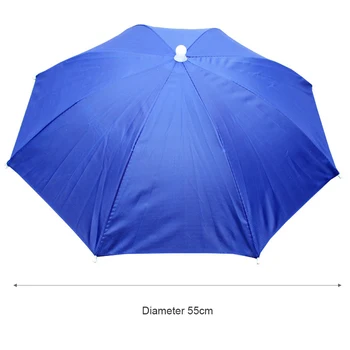 Sıcak Taşınabilir Yağmur Şemsiye Şapka Katlanabilir Açık Güneş Gölge Yağmur Geçirmez Kamp Balıkçılık Şapkalar Kap Plaj Kafa Şapka Yürüyüş Avcılık 5