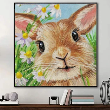 Kawaii Tavşan 5D DİY Elmas Boyama Tavşan Taklidi Mozaik Hayvanlar Elmas Nakış El Yapımı Hediye Çocuklar için