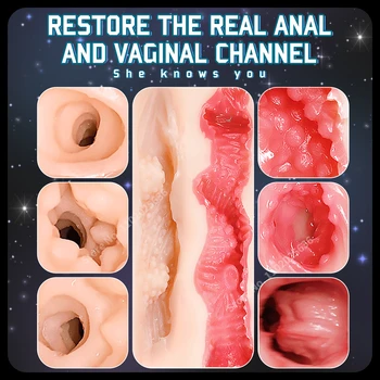 Vajina Anal mastürbasyon kupası Derin 18cm Otomatik Emme Telaffuz Titreşimli Orgazm Oral Seks Makinesi Kedi Adam Yetişkin Seks Oyuncakları 5