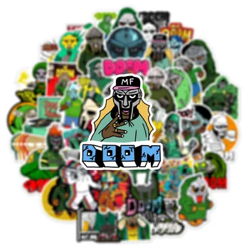 Karikatür Hip Hop Şarkıcı MF DOME Çıkartmalar Araba Dizüstü Bagaj Telefon Kırtasiye Çıkartması Su Geçirmez Graffiti Sticker Oyuncaklar Hayranları Hediyeler 4