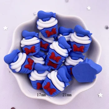 10 adet Renkli Reçine Güzel Cupcakes Dondurma Karikatür Stilleri Flatback Cabochon Karalama Defteri Craft DIY Aksesuar Dekor Heykelcik OM2