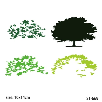 AZSG Güçlü ağaçlar Şeffaf Silikon Temizle Pullar / mühür için DIY Scrapbooking / Kart Yapımı / Fotoğraf Albümü Dekorasyon Malzemeleri