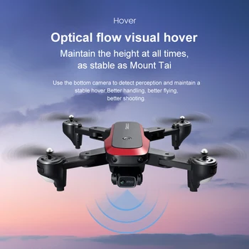 S8000 Drone 4K ESC Çift Kamera Optik Akış Konumlandırma Profesyonel Hava Fotoğrafçılığı Katlanır Gimbal Uçuş rc dört pervaneli helikopter