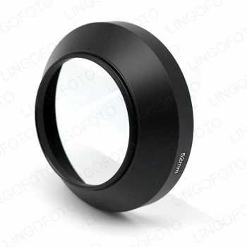 Geniş Açılı Metal Lens Hood Vidalı Lente Korumak Evrensel 30.5 37 39 40.5 43 46 49 52 55mm Canon Nikon Sony için 4