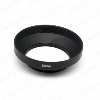 Geniş Açılı Metal Lens Hood Vidalı Lente Korumak Evrensel 30.5 37 39 40.5 43 46 49 52 55mm Canon Nikon Sony için 5