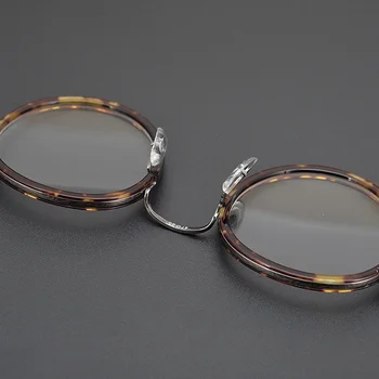 Japon El yapımı Marka Gözlük Retro Yuvarlak Miyopi Reçete Gözlük Çerçevesi Erkekler Kadınlar Optik Titanyum Ultra hafif Gafas