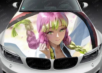 Özelleştirmek Anime Itasha Araba Çıkartmaları Kanroji Mitsuri Hood koruyucu film Çıkartmaları Oto Karikatür vinil yapışkan Arabalar İçin Şekillendirici