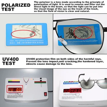 2021 Marka Tasarım Kare Alüminyum Fotokromik Güneş Gözlüğü Erkekler Polarize UV400 Erkek Bukalemun Gözlük Kadınlar Erkekler İçin Oculos de sol 4