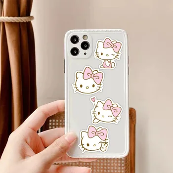 10/20/40 adet Anime Hello Kitty Çıkartmalar Kawaii Kız Graffiti Bagaj telefon kılıfı Dizüstü Su Geçirmez Sevimli Sticker Çıkartmaları Çocuk Oyuncak 3
