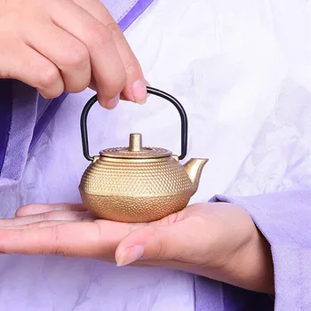 Mini Japon Dökme Demir çaydanlık seti demlik Tetsubin su ısıtıcısı 50 ml Kung Fu setleri Demlik Yüksek Kaliteli Pişirme araçları sevimli hediye