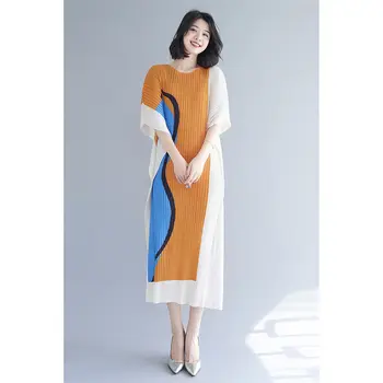Kat Elbise Kadın 2022 Yeni Yaz Moda Yaş Fransız Elbise Tasarım Kıdemli Küçük Duyusal Batı Kısa Kollu O boyun Etek Kadın