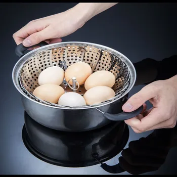 Paslanmaz Çelik Lotus Vapur Tepsi Katlanır Çeşitli Vapur Raf Çok Fonksiyonlu Gıda Yumurta Balık Sebze Meyve Buharda Tepsi
