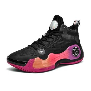 Süper Serin Unisex Yüksek Top Basketbol Ayakkabıları Anti Kayma Basketbol Çizmeler Erkekler Açık Spor Eğitmenler Kadınlar Marka Basketbol Sneakers