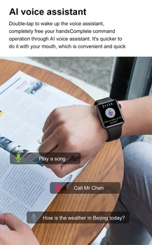 SANLEPUS 2022 Erkekler Kadınlar Smartwatch Kablosuz Şarj Bluetooth Çağrı 1.8 inç HD ekran akıllı izle Android Apple PK Serisi 7