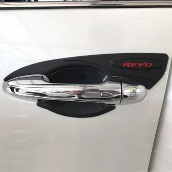 Toyota Hilux REVO-2018 için Kapı Koruma Kapı Ekleme Kolu kase kapağı Otomobil Parçaları ABS Mat Siyah Araba Aksesuarları 1