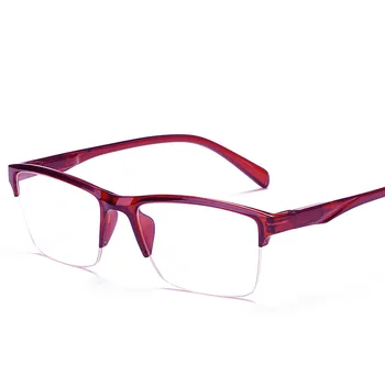 IENJOY okuma gözlüğü Erkekler Yarım Çerçeve Presbiyopik Gözlük Siyah Kırmızı Hipermetrop Gözlük Okuyucular Erkek Kadın Uzak görüş Gözlüğü 4