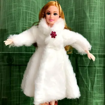 Kawaii Minyatür 2 Ürün /Lot Bebek Aksesuarları Çocuk Oyuncakları Kış Ceket Elbise Aksesuarı Barbie DIY Noel Hediyesi Çocuk Oyunu