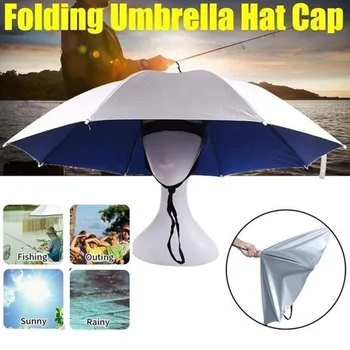 Katlanır Şemsiye Şapka balıkçı şapkası Yürüyüş Kamp Plaj Şapkalar Kafa güneş şapkaları Açık Spor Olta takımı Aksesuar Aracı 2