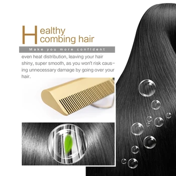 Saç Bigudi Tarak saç düzleştirici Düz ütüler düzleştirici fırçası Saç Düz Şekillendirici oluklu bukle makinesi sıcak ısıtma tarak