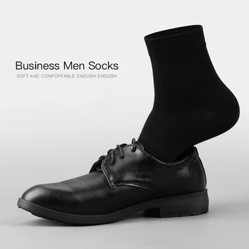 5 Pairs Saf Renk Yüksek Kalite Kadınlar ve Erkekler Pamuk Çorap Yumuşak Nefes Antibakteriyel Siyah Iş Erkek Çorap