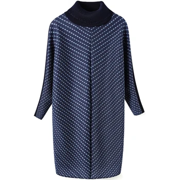 Miyake issey miyake pilili tasarım uzun kollu elbise 2021 sonbahar moda ince yarasa artı boyutu dantelli elbise kadın için