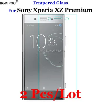 2 Adet Sony XZpremium Temperli Cam 9 H 2.5 D Premium Ekran Koruyucu Film Sony Xperia XZ Premium Için / Çift G8141 G8142 5.5
