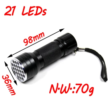 Bimoo 21 LEDs Fly Bağlama UV Kür Lambası Torch / El Feneri için Fly Fishing Sinekler Kafa Epoksi Kür Bitirmek Aracı 3