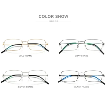 FONEX Vidasız Gözlük Titanyum Alaşımlı Gözlük Çerçevesi Erkekler Reçete Gözlük Kore Danimarka Kadın Miyopi Optik Çerçeve 98606 5