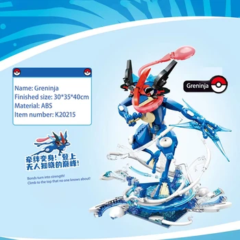 MOC Yaratıcı Pokemon Charizard X Modeli Yapı Taşları Tuğla Ünlü Greninja Film Setleri Tuğla Montaj Erkek çocuk oyuncakları Hediye