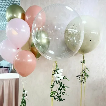 1 takım Beyaz Gülen Bulut Folyo Balon Retro Yeşil Lateks Topları Doğum Günü Partisi Bebek Duş Düğün Yıldönümü Dekorasyon Globos