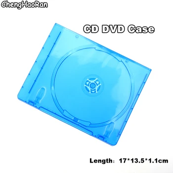 ChengHaoRan 1 adet Taşınabilir Ultra Ince Standart DVD Kutusu Şeffaf CD Paketi Taşınabilir CD Depolama Organizatör Kutusu albüm kutusu Kılıfları 4