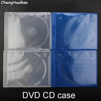 ChengHaoRan 1 adet Taşınabilir Ultra Ince Standart DVD Kutusu Şeffaf CD Paketi Taşınabilir CD Depolama Organizatör Kutusu albüm kutusu Kılıfları 5